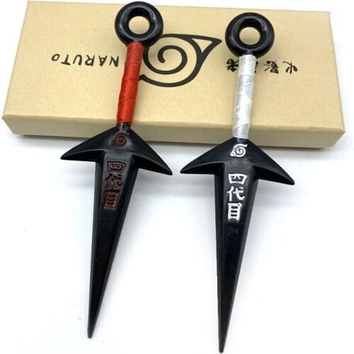 Naruto Anime 14cm Plastic PVC Props Role Play Hand Sword Weapon Model Kakashi Shuriken Konoha Ninja Darts Childrens Toys Gifts