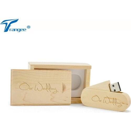 Wedding Gifts Wood USB Flash Drive Twister Pen Drive 5PCS Free Personalized LOGO 4GB 8GB 16GB 32GB USB 2.0 Flash Stick Pendrive
