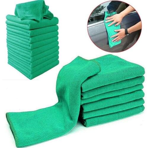 25*25 Dark Green Microfiber Towel Car Towel Daily Supermarket For Your Kindergarten Gift Gift Friend And Good Lover Square M8I0