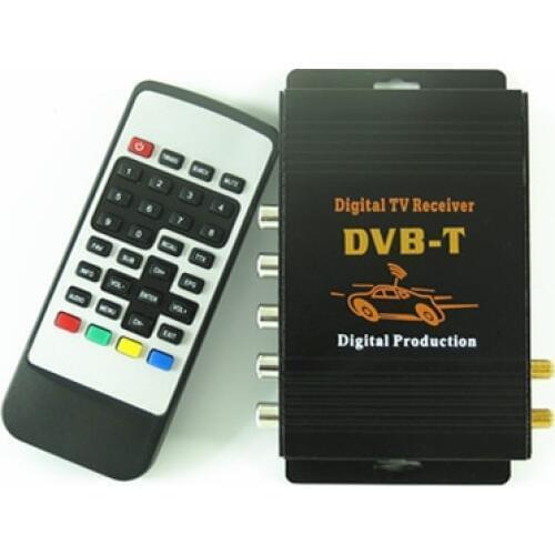 IN CAR DVB-T MPEG-4 DIGITAL TU TUNER Receiver WIHT 2 TUNER