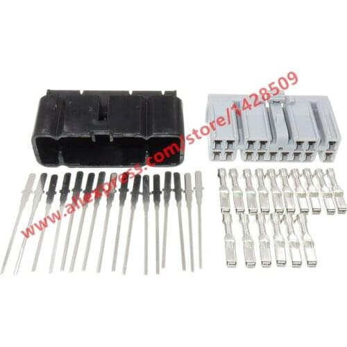 20 Sets 16 Pin Automotive Electrical Connectors Female Male PCB Socket Connector