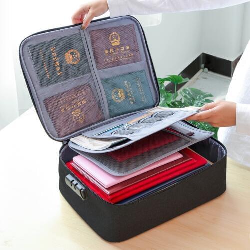 Large Capacity Document ID Credit Card Cover Passports Bag Women Men Waterproof Passport Holders bags Large Travel Cases