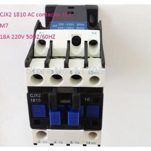 High quality CJX2 1810 AC contactor LC1 18A 220V 50HZ/60HZ