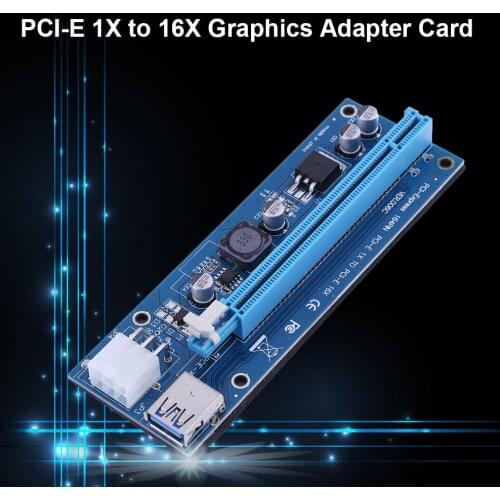 1x to16x USB3.0 Special Riser Card Extender PCIe Converter for BTC Miner Mining Graphics Card Slot 60cm USB Cable