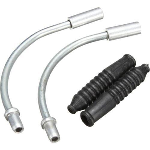 2 Sets Mountain Road Bike Bicycle V Brake Noodles Cable Guide Bend Tubes Boots for MTB Wear-resistant Mountain Road Bike Parts