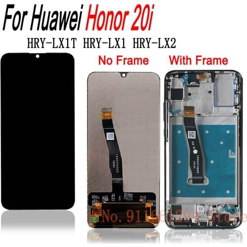 6.21‘’ For Huawei Honor 20i LCD Display Digitizer Assembly With Frame Repair Part HRY-LX1T LX1 LX2 Display For 20i Touch Screen