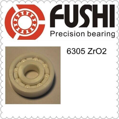 6305 Full Ceramic Bearing ( 1 PC ) 25*62*17 mm ZrO2 Material 6305CE All Zirconia Ceramic Ball Bearings