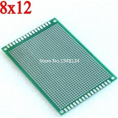 8X12 cm double-Side Copper prototype pcb 8*12 cm Universal Board Free Shipping Wholesale