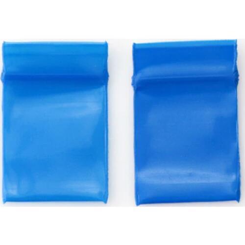 Free Shipping 300pcs/lot Mini Blue Plastic Ziplock Bag Thick Reclosable Poly Zipper Bags 20x30mm Earrings Nuts Packaging Bags