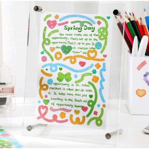 Shiny sequin ribbon transparent hand account sticker girl ins creative small fresh mobile phone case diy sticker Scrapbook stick