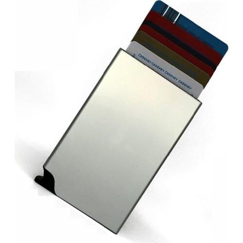 Casekey Metal Rfid Protected Credit Card Holder Automatic Aluminum Card Holder