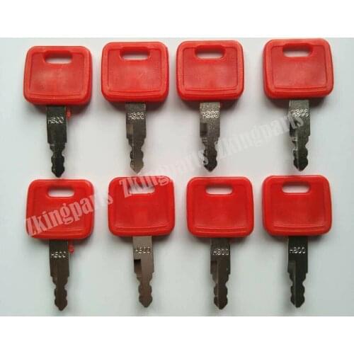 John Deere & Hitachi Excavator Case Dozer Ignition Keys H800 (lot of 8 )