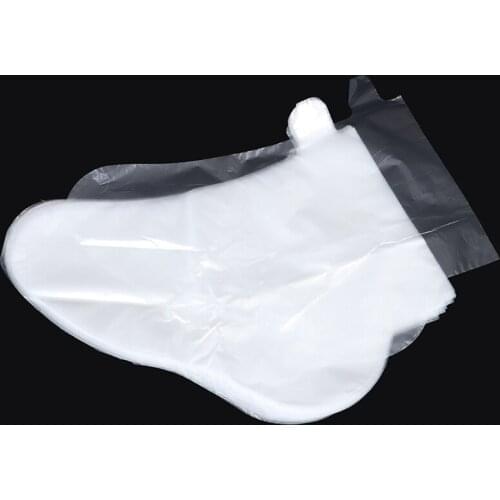 Hot Sale 100pcs Prevent Infection Remove Chapped Foot Covers Disposable Foot Cover Transparent Film Foot Cover For Pedicure