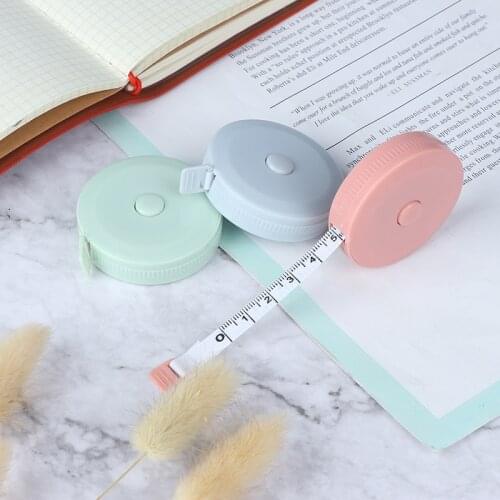 1.5m/2m Tape Measures Portable Retractable Ruler Children Height Ruler Centimeter Inch Roll Tape Soft Sewing Measuring Tape