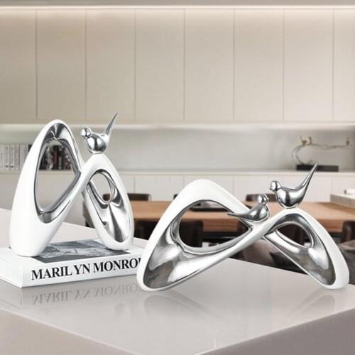 Ceramic Crafts Living Room Decorations Luckly Bird Creative Home Decor New House Wine Cabinet Decorations Wedding Gifts