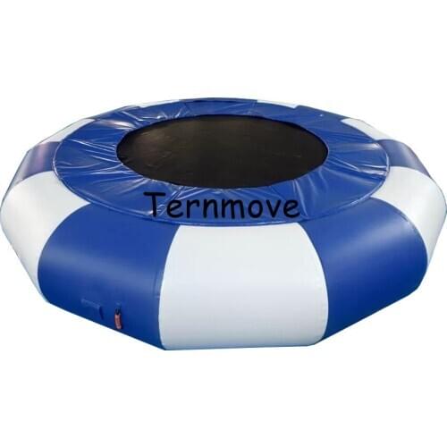 Inflatable floating platform trampoline jumping bed floating water toys Gymnastics Trampoline water bouncer inflatable bouncer