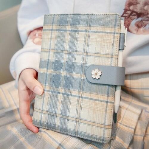 2021 New B6 Planner Notebook Kawaii Organizer Calendar Schedule Grid Cloth Cover Daily Agenda Diary Notepad School Supplies