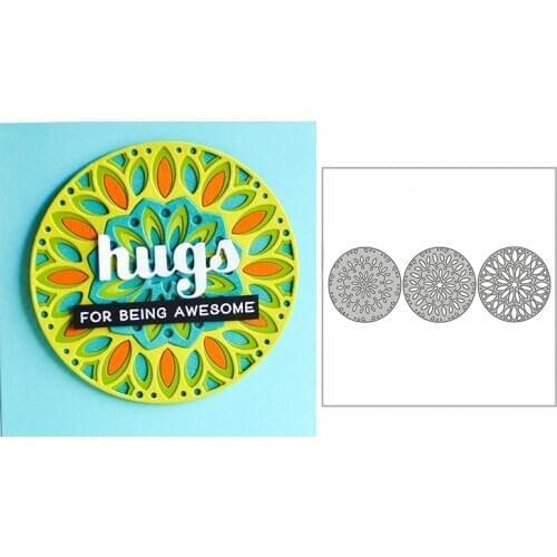 New Layered Kaleidoscope Doily Frame 2020 Metal Cutting Dies for DIY Scrapbooking and Card Making Decor Embossing Craft No Stamp