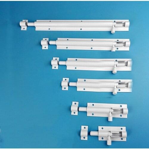 Durable Anti-theft Door Buckle Home Hardware Gate Safety Door Bolt Latch Lock Sturdy Aluminum Alloy Plug Bolt Wooden Door Latch