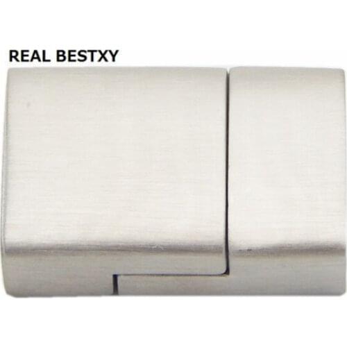REAL BESTXY 10pcs/lot 316L Wholesale Different Type Magnetic Stainless Steel Bracelet Clasp