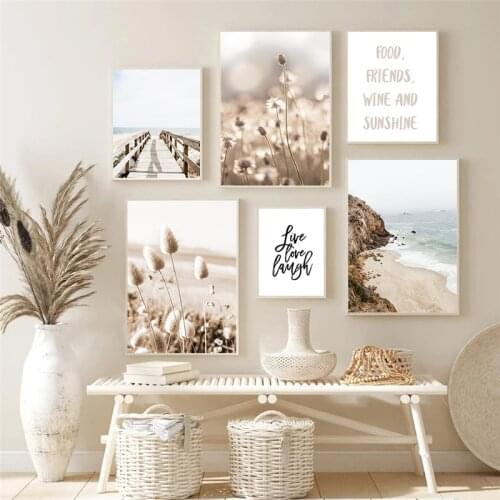 Nordic Scenery Grass Canvas Painting Wall Art Scandinavian Landscape Picture Modern Home Decor Poster and Print for Room Design