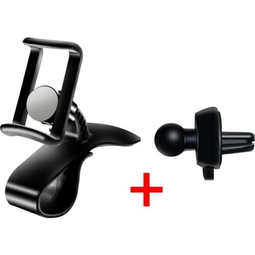 360 Degree Rotation Adjustable Universal Car Dashboard HUD Phone Holder Stand Bracket Clip Support Mount