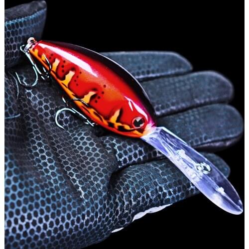 1Pcs Fishing Lures Artificial Hard Bait Wobblers Bionic Mini Minnow Bait17.5g 3D Eyes Crankbait Hook Perch Carp Fishing Tackle