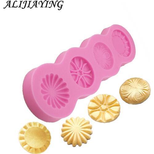 1Pcs Button Muffin Silicone Sweet Candy Jelly Ice Mould Mold Baking Pan Make DIY Cake border decoration D1240