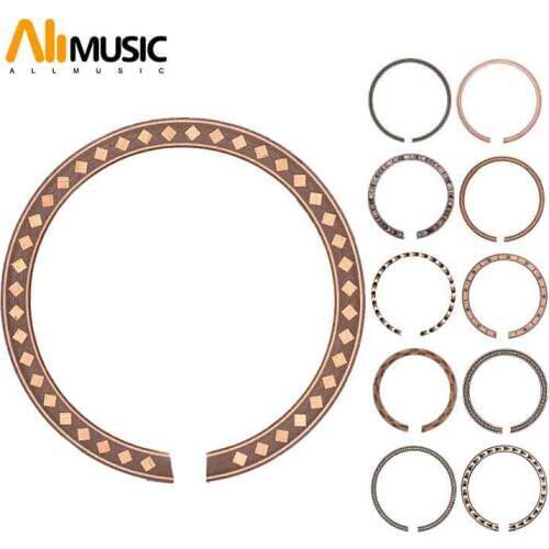 10 pcs Soundhole Rosette Inlay Acoustic Guitar Body Project sapele basswood with 11 Types