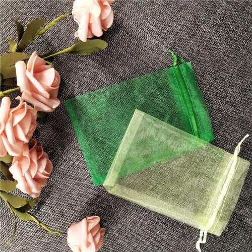 50pcs/lot 12*17CM Small Organza Bag Wedding Decoration Charms Jewelry Packaging Bags Moon Star Drawstring Gift Bag Pouches 6Z