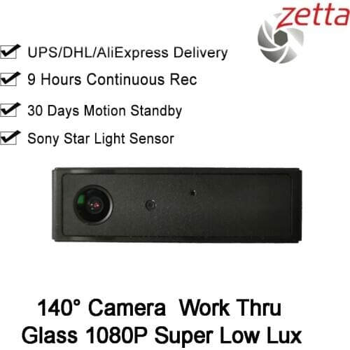 9Hours Battery Life Lens Work Thru Glass 1080p HD Super Low Lux Car Video Recorder Mini Dvr Camera CCTV TF 2MP видеорегистратор