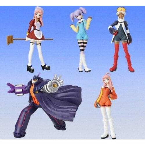 Bandai Genuine Gashapon Toys Aim for The Top GunBuster 02 HG 5 Kinds Out-of-print Action Figure Model Ornament Toys