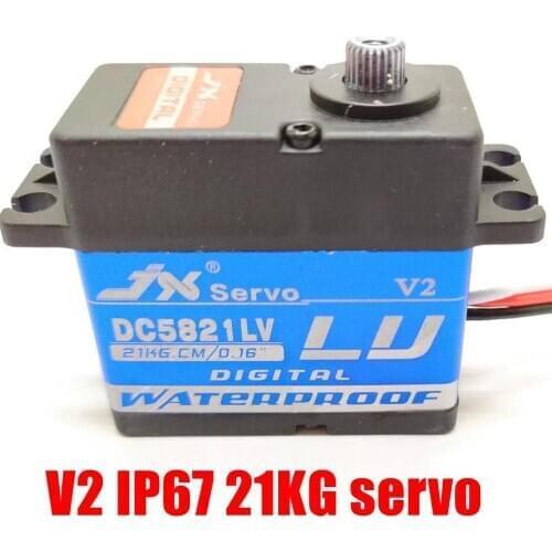 DC5821LV V2 IP67 Waterproof JX servo 21KG metal gear 1/8 1/10 RC car boat Scaler Buggy Crawler TRX-4 baja 5c SCX10 D90