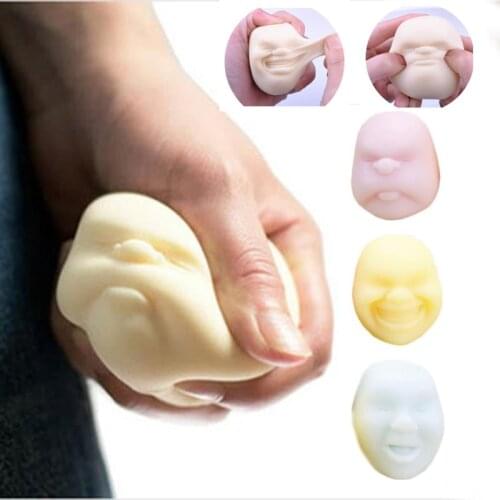Giant Squishy Face Human Funny Ball Pressure Wreak Reduce Anti-Stress Toy Squishy Animals Squeeze Toy