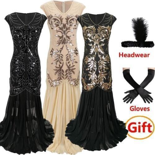 Women Latin Dance Dress 1920 S Flapper Dresses Vintage Great Gatsby Sequin Beads Wedding Party Dress Sexy Sleeveless Costume