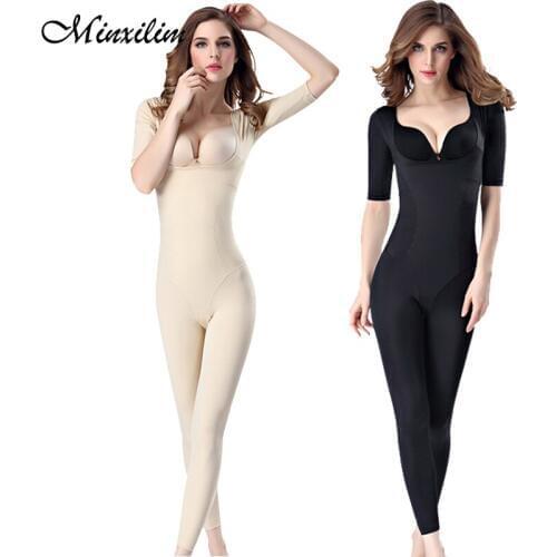Minxilim Body Shaper Women Slimming Shapewear Butt Lifter Shapewear Leg Modeling Bodysuit Full Body Shapers Corrective Underwear