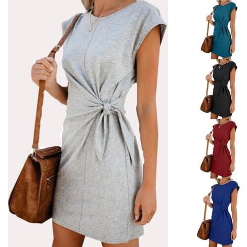 New Womens Maternity Dresses Loose Nursing Wrap High Waist Dress Short Sleeve Double Layer Comfortable Solid Pregnant Dresses