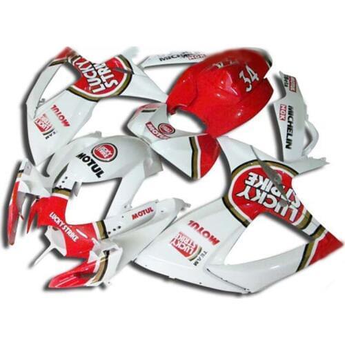 Motorcycle Fairing Kit for SUZUKI GSXR 600 750 K6 06 07 GSXR600 GSXR750 2006 2007 ABS TOP White Red Fairings set+7gifts SD24