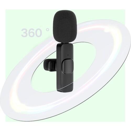 Portable audio and video equipment Professional Karaoke Clip-on Microphone microphone Wireless Speaker for phone support recor