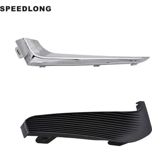 1Set Right Side Front Bumper Fog light lamp cover with chrome stripe for Chevrolet Malibu 2016-2018