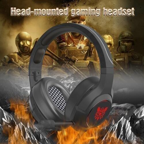 ONIKUMA K9 Gaming Headphones for Computer PC Games Wired Earphone Led HD Bass USB Gaming Headset for K9 Xbox one with microphone