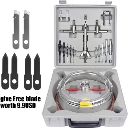 Ceiling Cutter 40-200mm Adjustable Hole Saw Cutting Machine with ABS Dust Cover Aircraft Type Woodworking Hole Opener