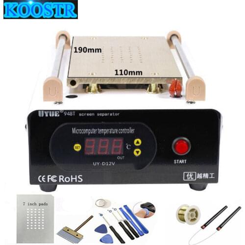 UYUE 948T Preheat Separator Built-in Vacuum Pump Split Screen Machine Heating Platform 7 Inches Phone Disassemble Repair Tool