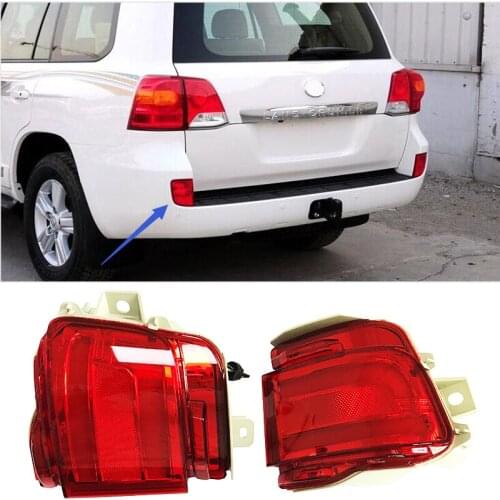 2 pieces of LED rear fog lamp rear bumper lamp signal lamp replacement For Toyota Land Cruiser lc200 2016 2017 2018 2019 2020