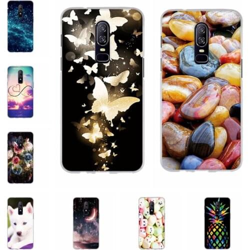 TPU Back Bumper For OnePlus 6 Case Thin Silicone For Oneplus 6 A6000 Coque Phone Case For One Plus 6 Capa Cover 6.28" Housing
