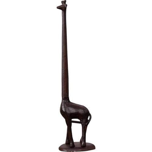 Iron Paper Towel Holder Tissue Storage Rack For Bathroom Toilet Decoration Gifts Decorative Ornaments Home Giraffe