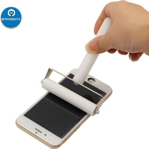 1pcs 10cm White Universal Silicone Roller Soft Rubber Mobile Phone Repair Tools laptop Screen Film Pasting LCD OCA Pasting Tools