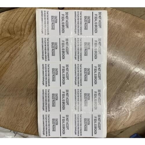 100pcs/lot 5 X 3.5 CM Seal Label Sticker For Sam LG Phone Package box sealing strip Free Ship