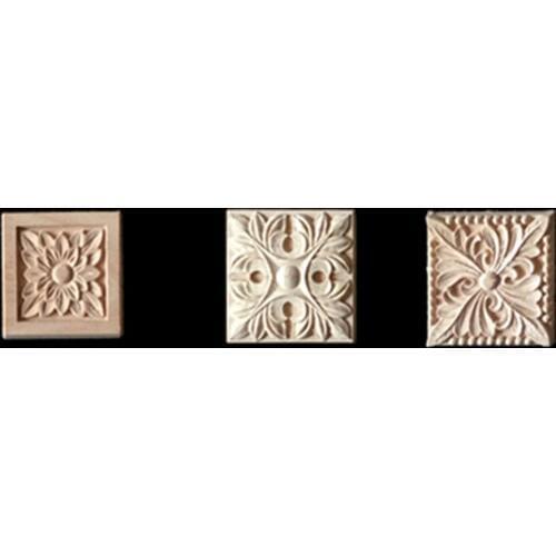 18*18cm Vintage Wood Carved Corner Applique Frame Furniture Wall Unpainted for Home Cabinet Door Decoration Crafts Figurines