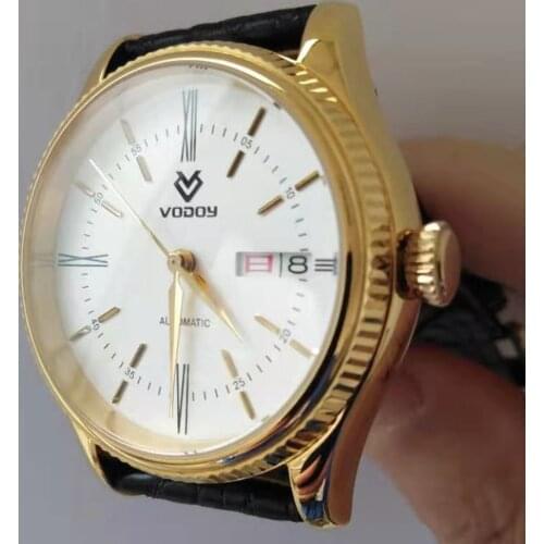 Retro Automatic Watch Men NH36 Mechanical Wristwatches Business 38mm Stainless Steel Calendar Week Waterproof Watches New 2021